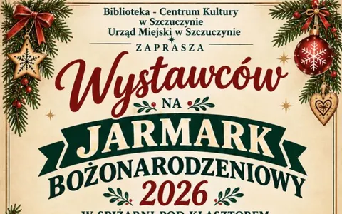 Plakat: Jarmark Bożonarodzeniowy w Szczuczynie